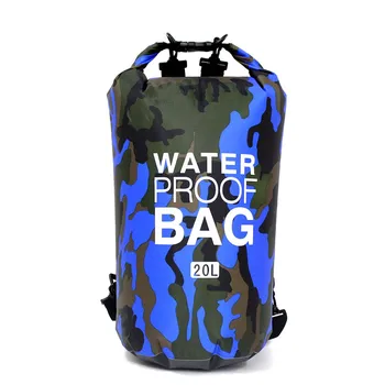 Outdoor Camouflage Waterproof Dry Bag Portable Rafting Diving Dry Bag Sack PVC Swimming Bags for