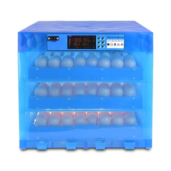 

Automatic Egg Incubator China Dual Power Supply Incubadora Color Display Couveuse with Multi-function roller egg tray