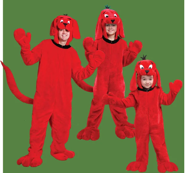 Funny clifford the big red dog mascot Cosplay Costume Lolita Dress Skirt  Halloween Carnival Anime clothes For kid Adult - AliExpress