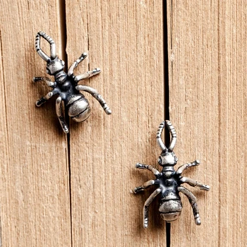 

925 Sterling Silver Animal Ants Stud Earrings Women Men Earrings Vintage Party Wedding Jewelry for Girls Women Jewelry Punk