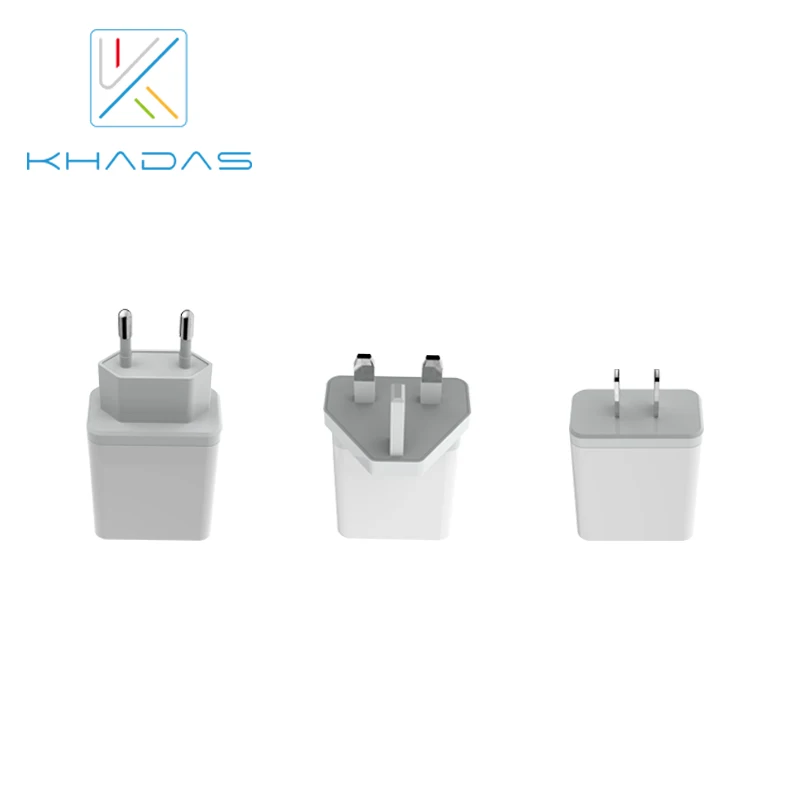 Khadas Usb-c ue Reino Unido Adaptador 24w Eua - - Imagem 2
