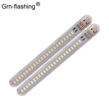 

LED Mini light 24 leds usb DC5V powered for reading book lamp SMD5730 12W portable Emergency lamps white and warm white light