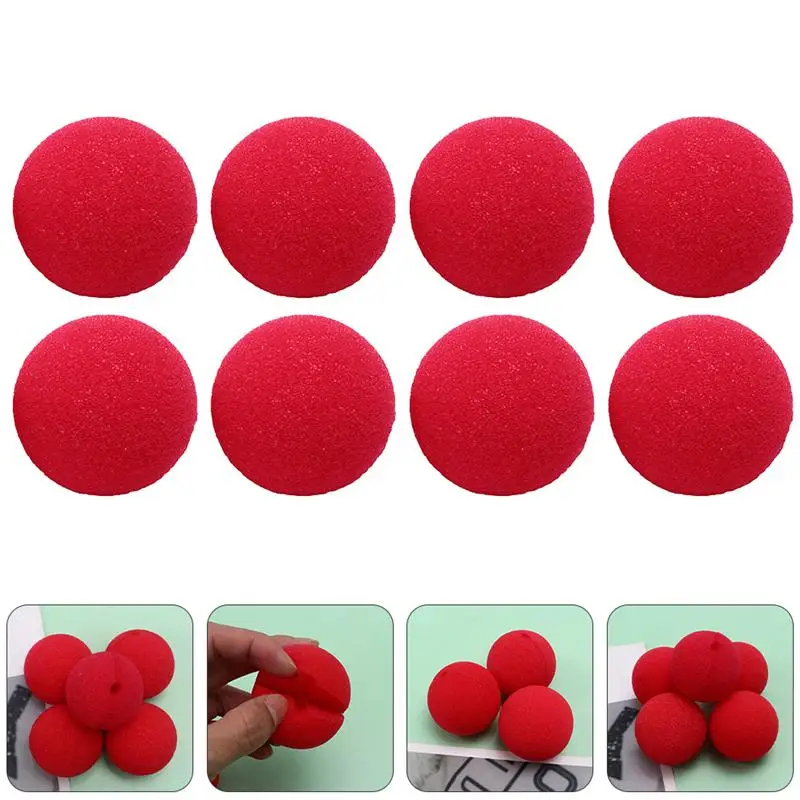 50pcs 50MM Red Clown Noses Sponge Ball For Masquerade Party Cosplay Props | Дом и сад