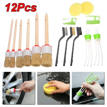 

Interior Detailing Brush Dirt removal Cleaning Trim Seat Wheels Panel Car