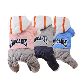 

Dog Hoodie Winter Pet Dog Clothes Puppy Coat Jacket Cotton Thickening One-piece Jacket Warm Clothes New Arrivel