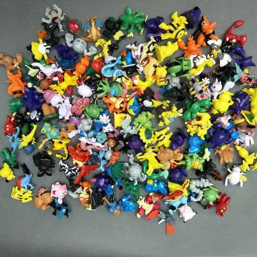 144 шт./лот Покемон классический мультфильм 2-3 см Набор фигурок Пикачу Squirtle Charmander Pokeball карманная модель монстра игрушки для детей