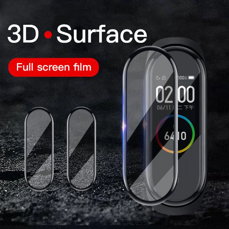 HD защитная пленка для xiaomi mi band 4 пленка Взрывозащищенная/устойчивая к царапинам Защитная пленка mi band 4 Горячая изгиб пленка(не стекло