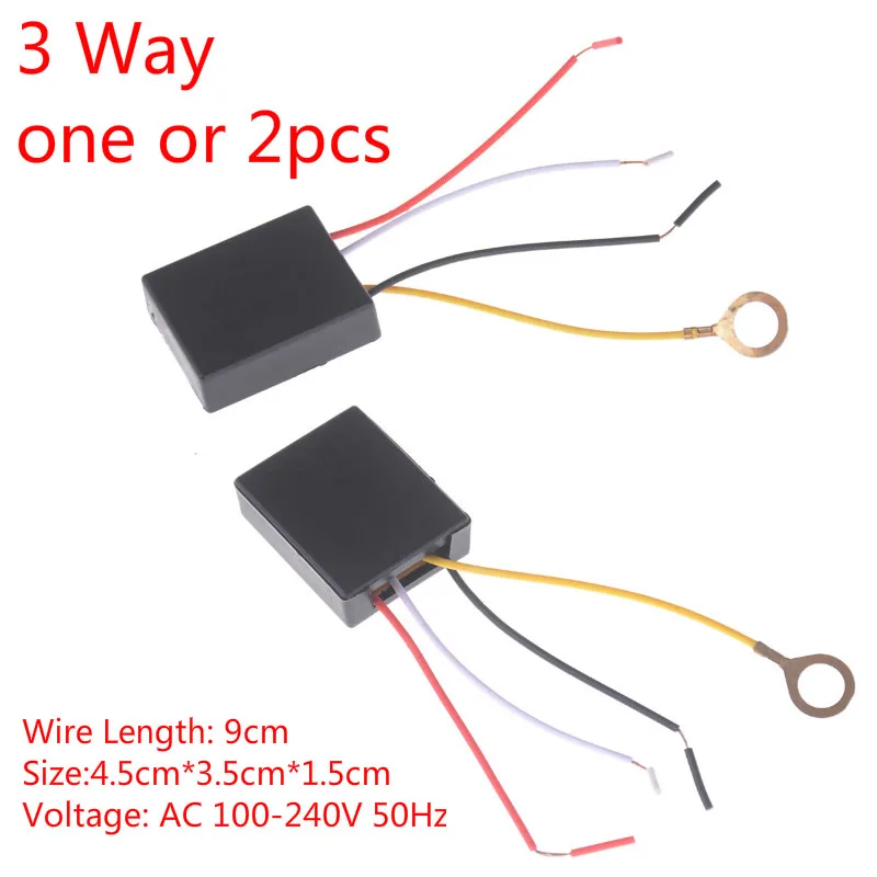 1/2 шт. AC 100 240V 3 Way Настольный светильник Запчасти ВКЛ/ВЫКЛ сенсорный Сенсор