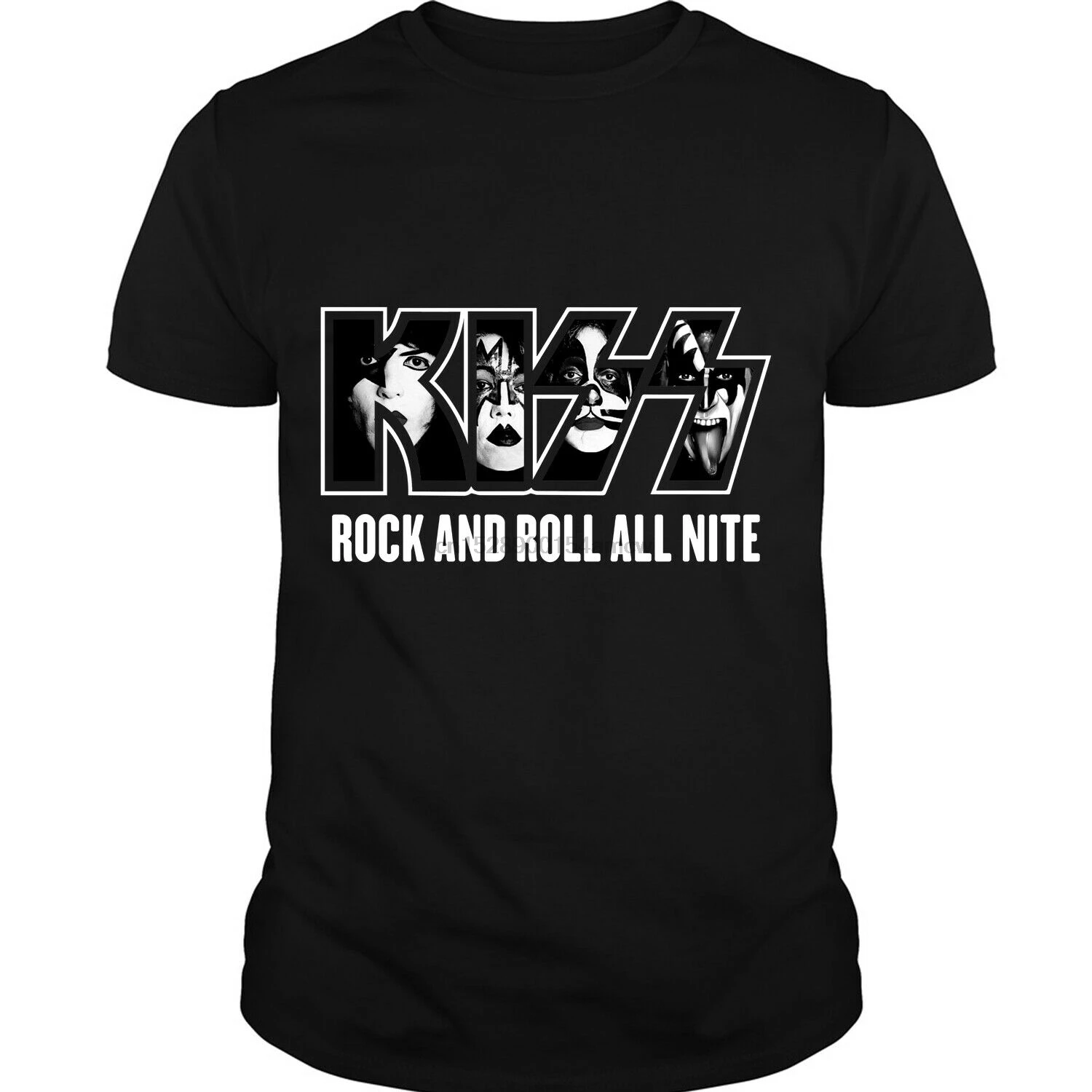 Kiss Band Members футболка рок-н-ролл All Nite | Мужская одежда