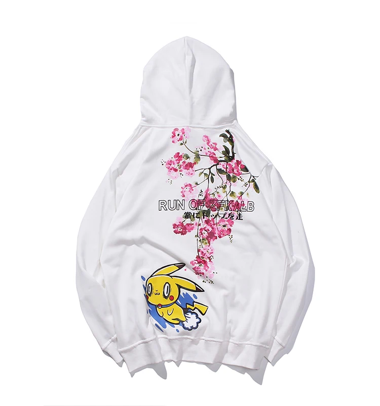 LAPPSTER Мужская негабаритная Harajuku черная толстовка с капюшоном pokemon осень мужская уличная хип хоп толстовка модная Толстовка