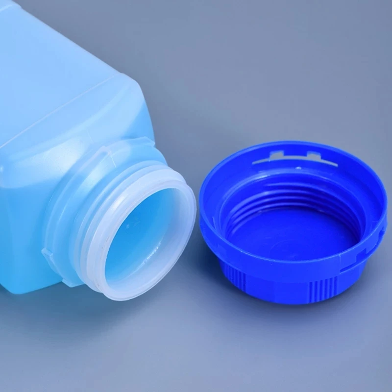 Food Grade HDPE Plastic Storage Bottle Big Mouth Anti-theft Cap Leak-proof Reagent Toner 1pcs