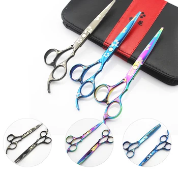

Print Hairdressing Scissors Professional Hair Cutting Scissors Thinning Scissors Haircut Barber Tool Shears Salon