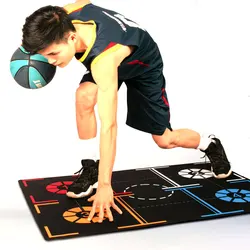 Professional Basektabll Training Mat Improve Dribble Footwork Reaction Marker Mat Non-Slip Basketball Mat for  Club School