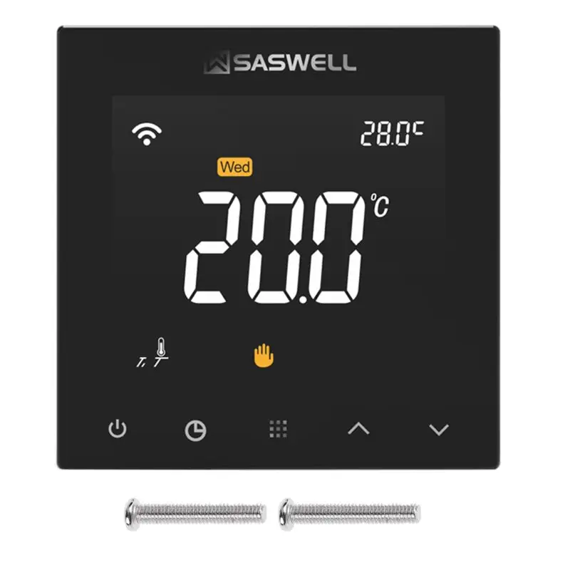 WIFI Thermostat for Water Floor Heating Room Temperature Controller 7Days Weekly Programmable Touch Screen 3A 100~240VAC