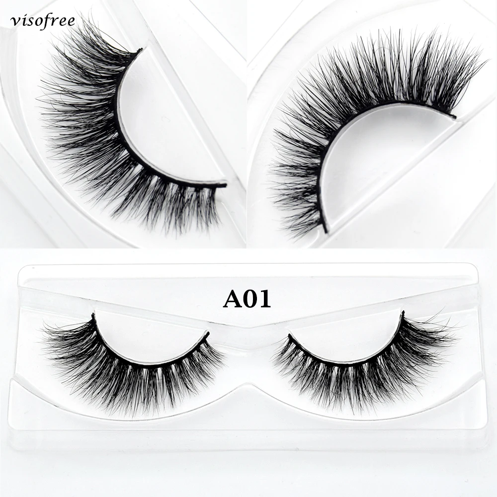 Description Picture 5 of itemWholesale Mink Eyelashes 10/30/50/100pcs 3D Mink Lashes Natural false Eyelashes messy fake Eyelashes Makeup False Lashes In Bulk