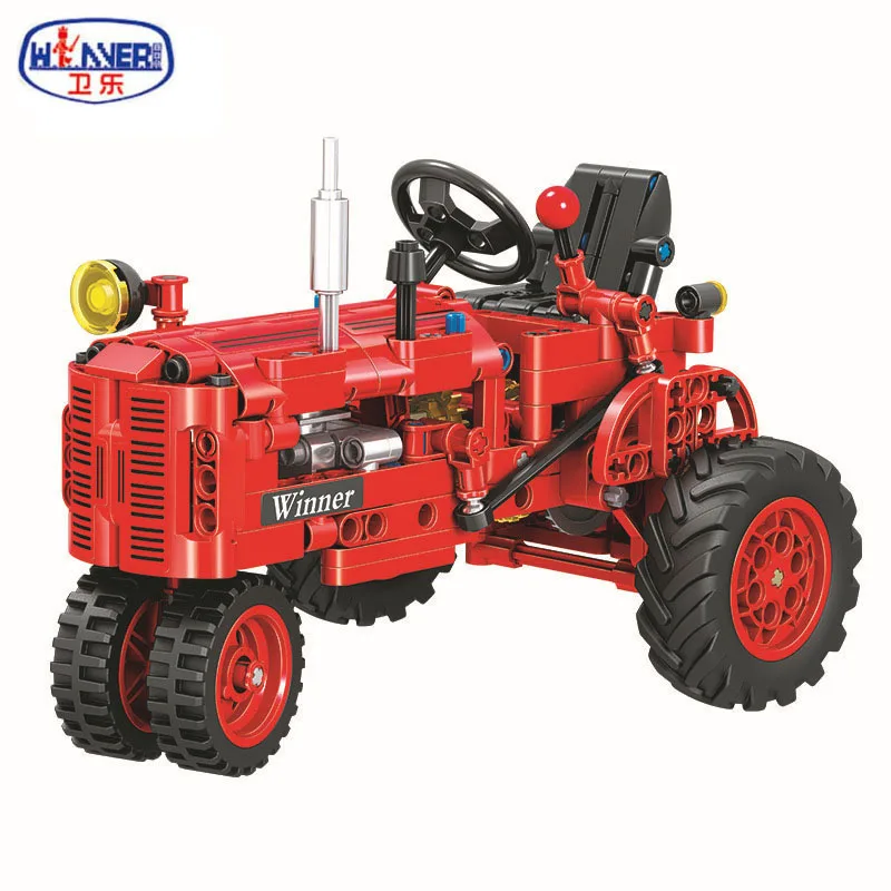 1:12 строительные блоки Technic трактор автомобиль картинг образовательный DIY 302 шт