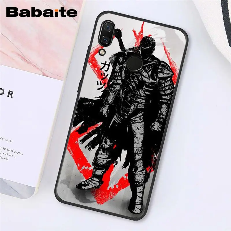 Babaite Берсерк кишки чехол для телефона аниме для Xiaomi Redmi8 4X 6A S2 Go Redmi 5 5Plus Note4 5 7 Note8Pro