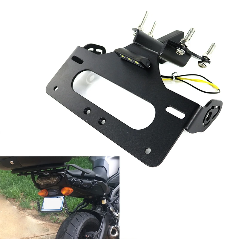 Подходит для Yamaha FJ-09 FJ09 2015-2021 MT-09 MT09 Tracer900 GT держатель номерного знака Кронштейн