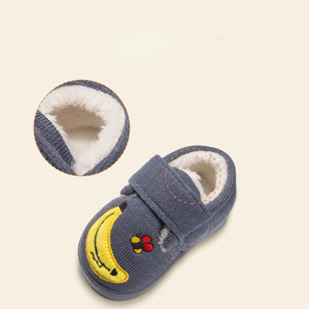 New Children's Lightweight Soft Cartoon Bottom Warm Home Toddler Cotton Shoes kids shoes pantuflas Sapato Infantil тапочки New