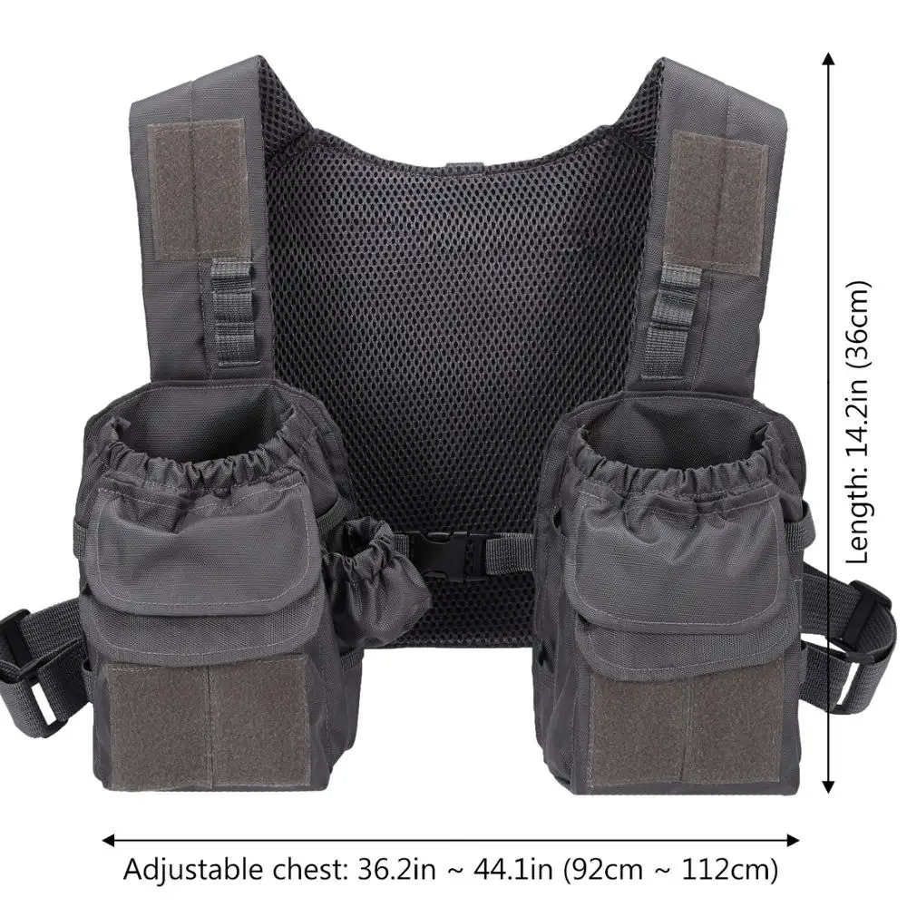 Bassdash D96 Fly Fishing Vest тактическая нагрудная упаковка для мужчин и женщин регулируемые