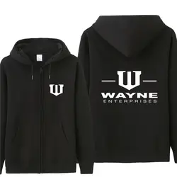 Осенняя толстовка с капюшоном Wayne enterprises, Мужская модная куртка, пуловер, флисовый пуловер, унисекс, человек, Уэйн, Готэм, толстовки, HS-037