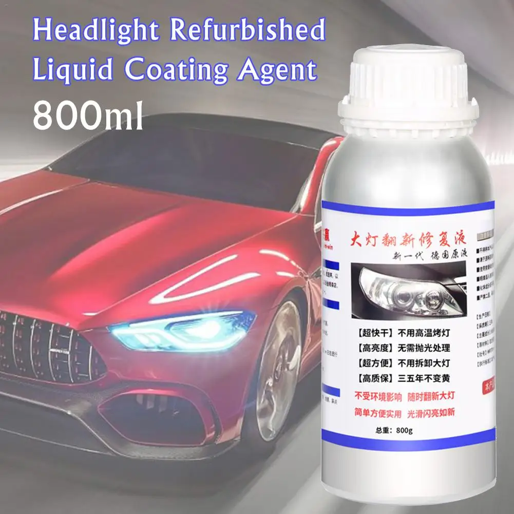  800ml Car Headlight Repair Kit Headlight Refurbished Liquid Coating Agent Auto Car Headlight Repair