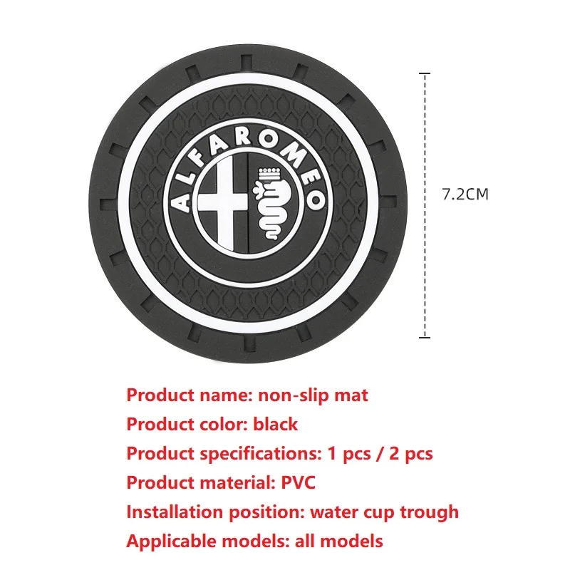 2 pcs Car sink mat Car coaster water cup holder anti-slip pad For BMW M E80 E82 E83 M3 M5 X3 X4 X5 X6 X7 G05 G30 F10 Car sticker