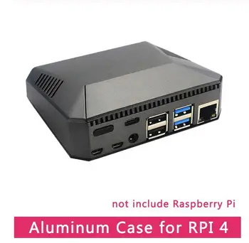 

Raspberry Pi 4 Model B Case Aluminum Metal ABS Box Shell with Power Switch + Cooling Fan + Heat Sinks for Raspberry Pi 4 r30