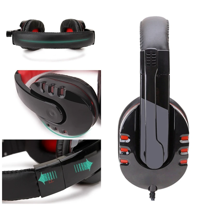 Wired Headphones LED Light Headset Gaming Earphone SY733 for Computer with microphone Auriculares Con Cable for PC