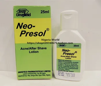 

Nigeria World Neo-Presol Men Acne After Shave Lotion 25ml
