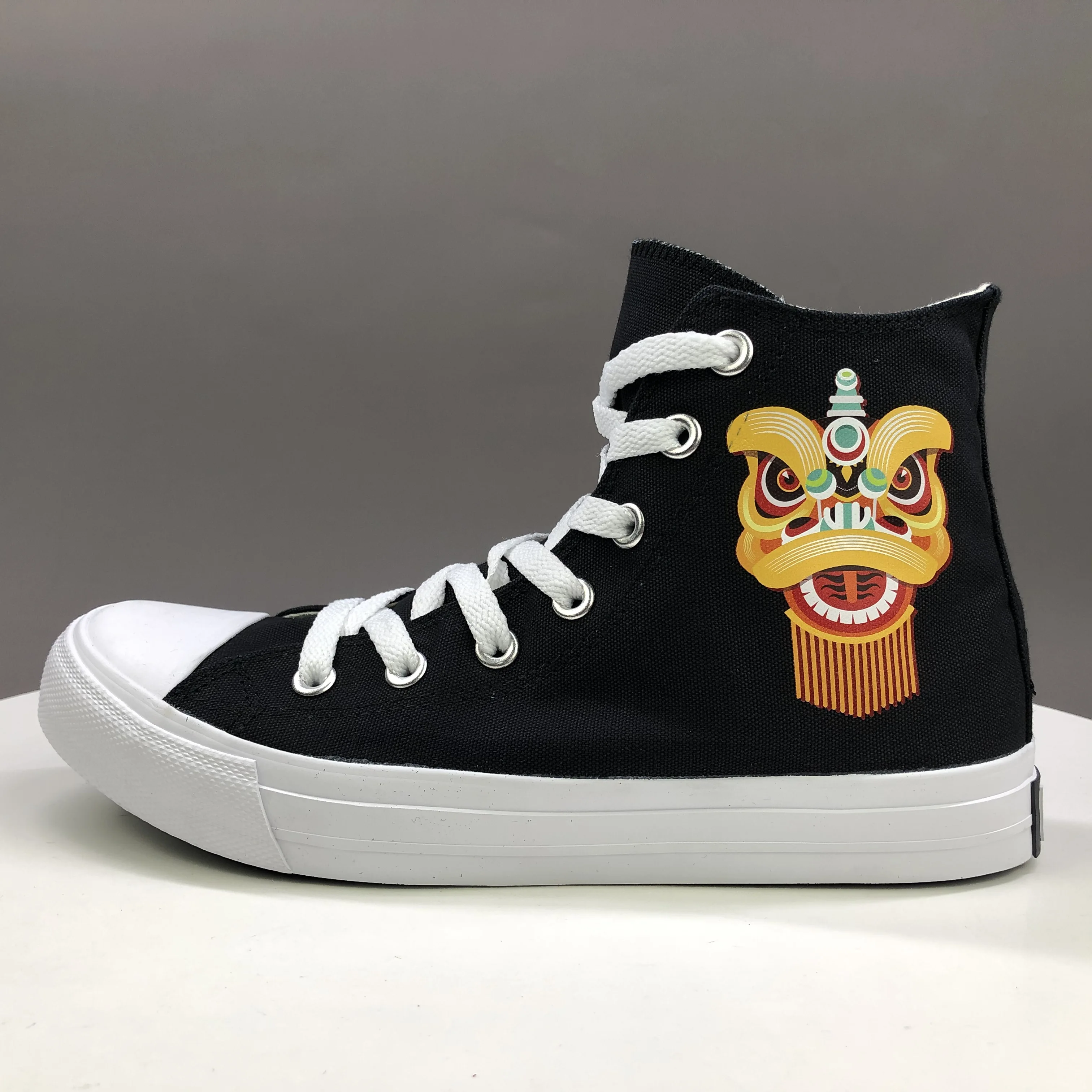 Wen Casual Shoes Chinoiserie Lionhead Traditional New Year Lion Dance