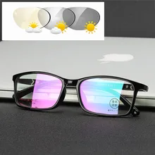 MINCL новые мужские металлические фотохромные очки для чтения винтажные Женские квадратные диоптрические цветные очки для чтения UV400 с коробкой NX