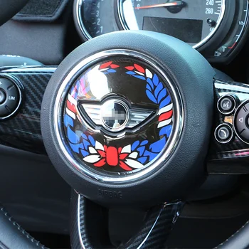 

Car Steering Wheel Decoration Epoxy Stickers For MINI Cooper S F54 F55 F56 F57 F60 car accessories interior styling Modification