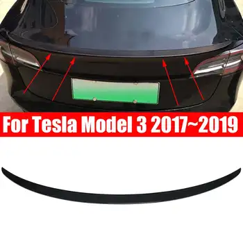 

NEW Car ABS Rear trunk wing spoiler Cover Trim Coupe Performance Trunk Spoiler Wing For Tesla Model 3 2017~2019