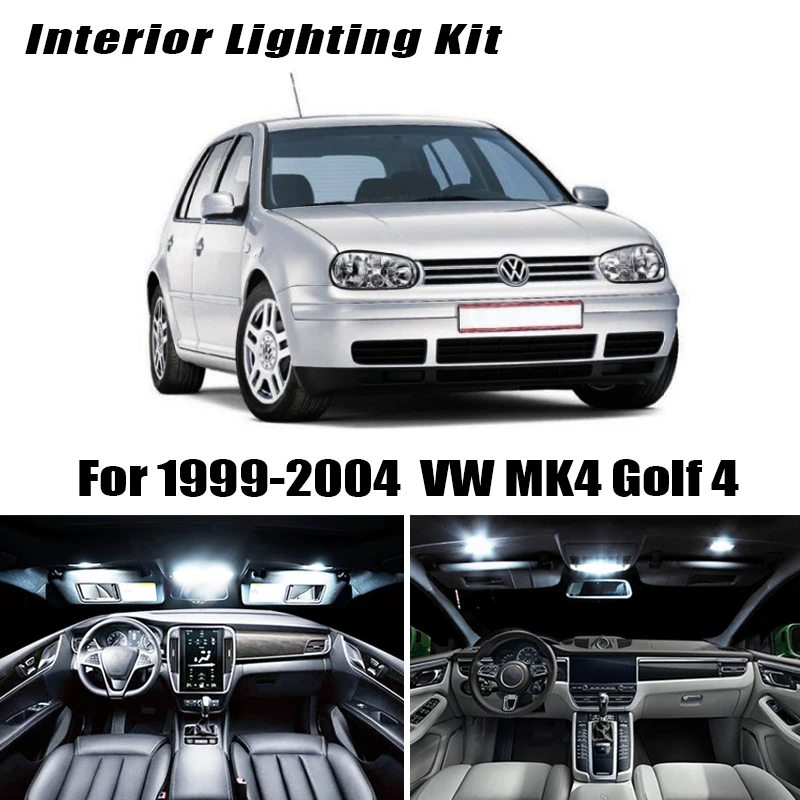 Светодиодная лампочка Canbus для Volkswagen VW MK4 Golf 4 GTI 15 шт. аксессуары салона сменная