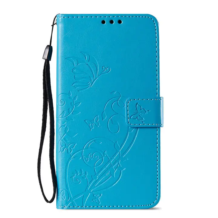 Sky Blue Чехол для Xiaomi 5X A1 Redmi Note 5A 4X4 4A Note4 Note4X Note5A книга Стиль кошелек кожаный чехол для телефона с тиснением и изображением бабочки P03Z - Цвет: Sky Blue