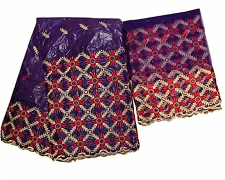 Лидер продаж в африканском стиле Getzner ткань с камни парча в Гвинейском стиле высокое качество хлопковый Базен Riche ткань 5+ 2 м