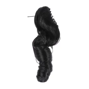 

1pc Hair Extension Jaws Long Curly Synthetic Natural Looking Jaw Wig Cosplay Wig Long Wig for Women Girls Ladies