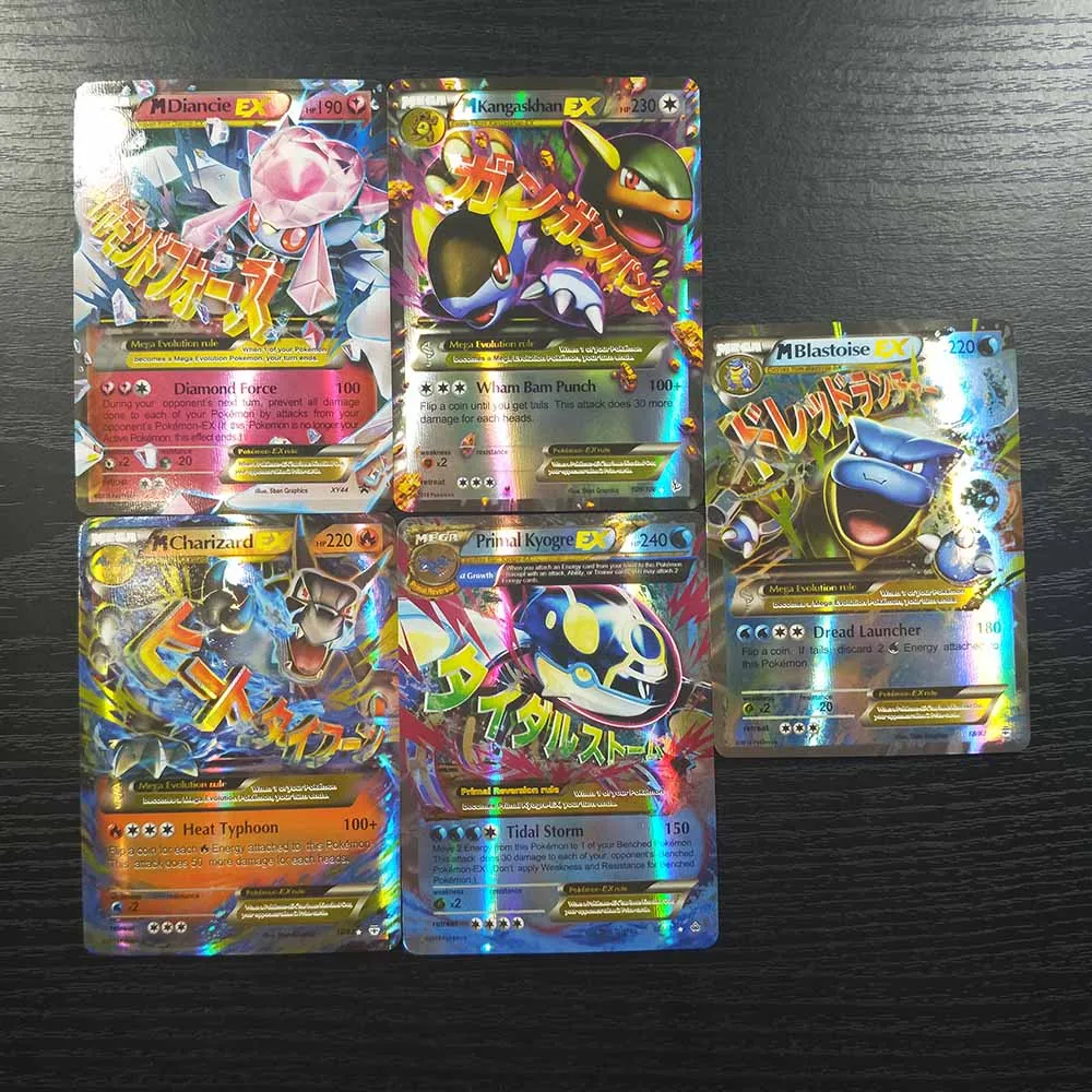 TAKARA TOMY Покемон карты битва сияющая карточная настольная игра 100 шт флэш карты коллекции детские игрушки подарки 80 EX 20 MEGA