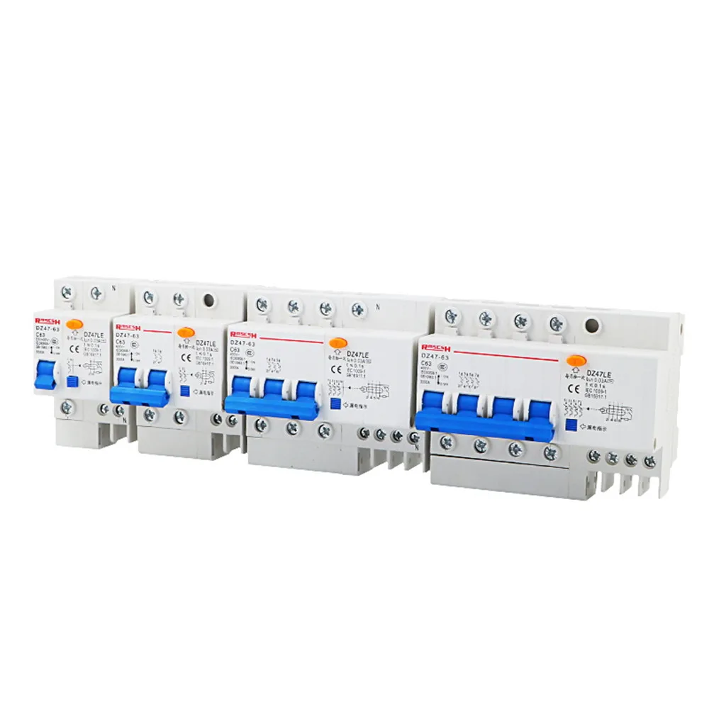 DZ47LE-63 защита от перегрузки ELCB замыкание утечки