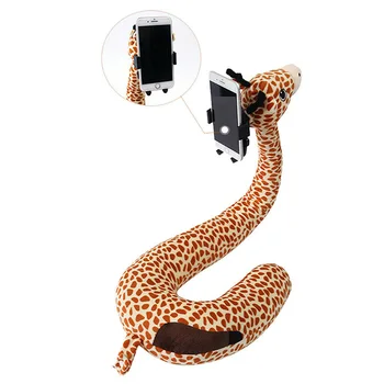 

Memory Foam U Shaped Travel Pillow Neck Support Head Rest Phone Holder