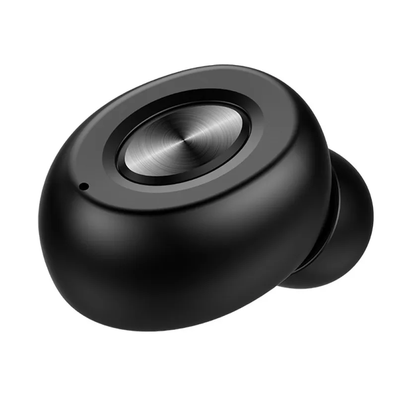 Fashion ABS Material Bluetooth V5.0 Single Ear Earbud Mini Invisible Headset Magnetic Charging Wireless Earphone High Quality