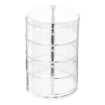 

Transparent Cosmetic Storage Box Creative Portable Desktop Storage Box Makeup Box Waterproof Drawer Beauty Storage Box