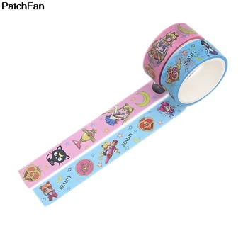 

20pcs/lot Patchfan Sailor Moon decorations 90s DIY Scrapbooking kids Adhesive washi Tape Printed Pattern sticker A2387