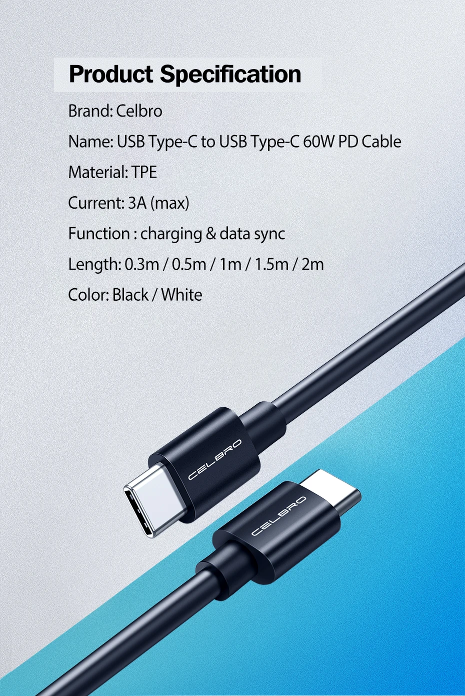 30 см/50 см/1,5 м/2 м Usb type C для type C PD кабель для быстрой зарядки QC 4,0 для samsung Note 10 Plus Xiaomi mi 9 Pro Red mi Note 7 8 Pro