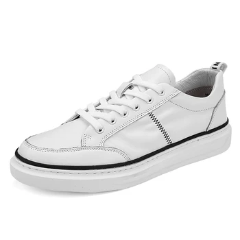 

2020 New Casual Style Men Lace Up Shoes Man Fashion Footwear Classic Brand Designer Luxury Genuine Leahter Comfortable Men Shoes