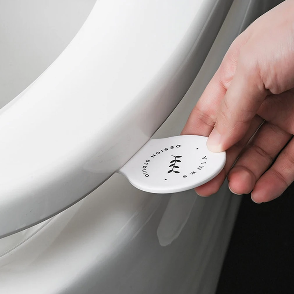 Креативная печатная крышка унитаза портативная ручка для крышки унитаза анти-насадка против загрязнений пластиковой покрытие для унитаза гаджеты для ванной комнаты Аксессуары