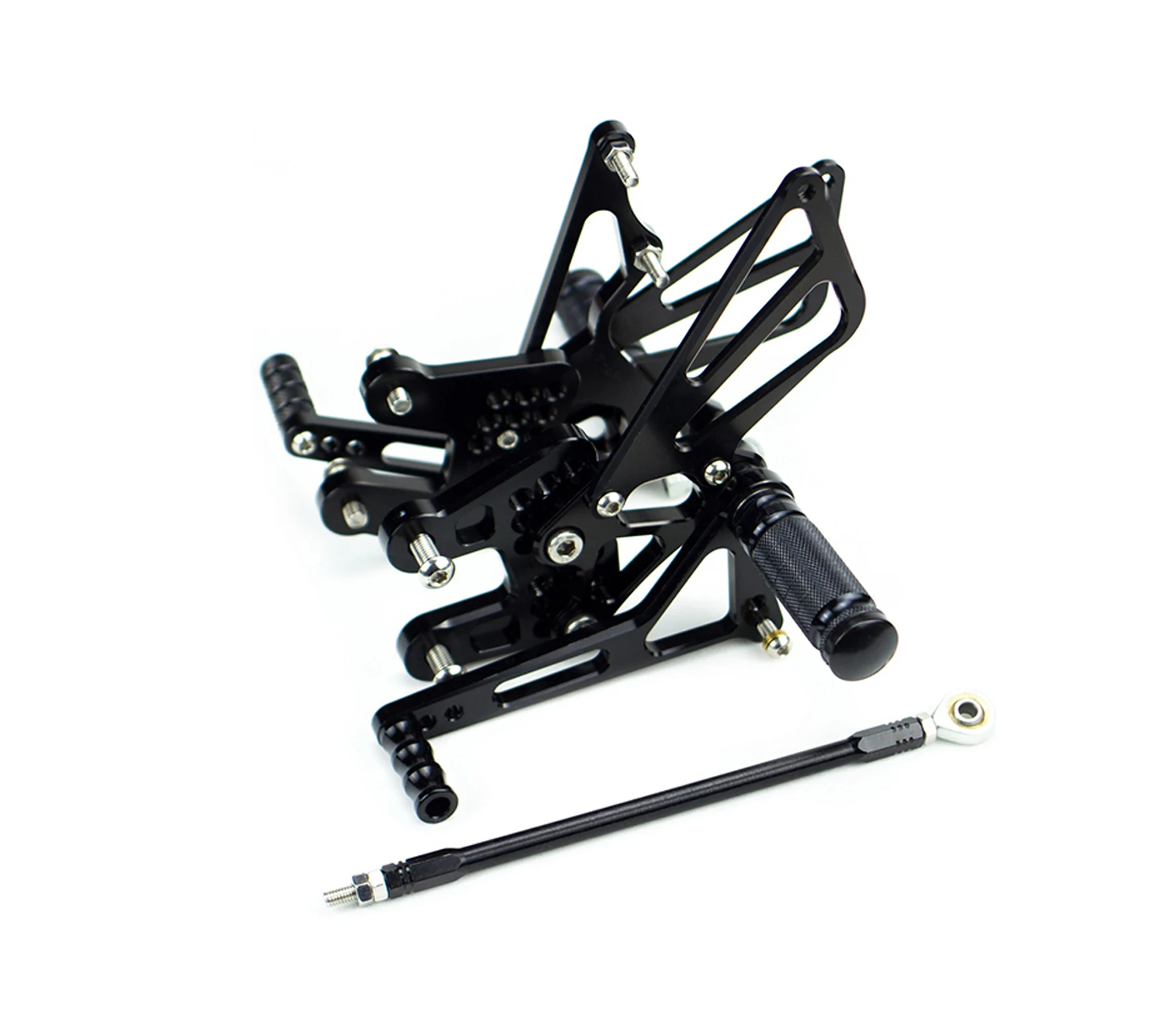 NICECNC ЧПУ Заготовка гоночный Регулируемый Rearset подножки для Suzuki GSXR1000 2007 2008 - Цвет: BL