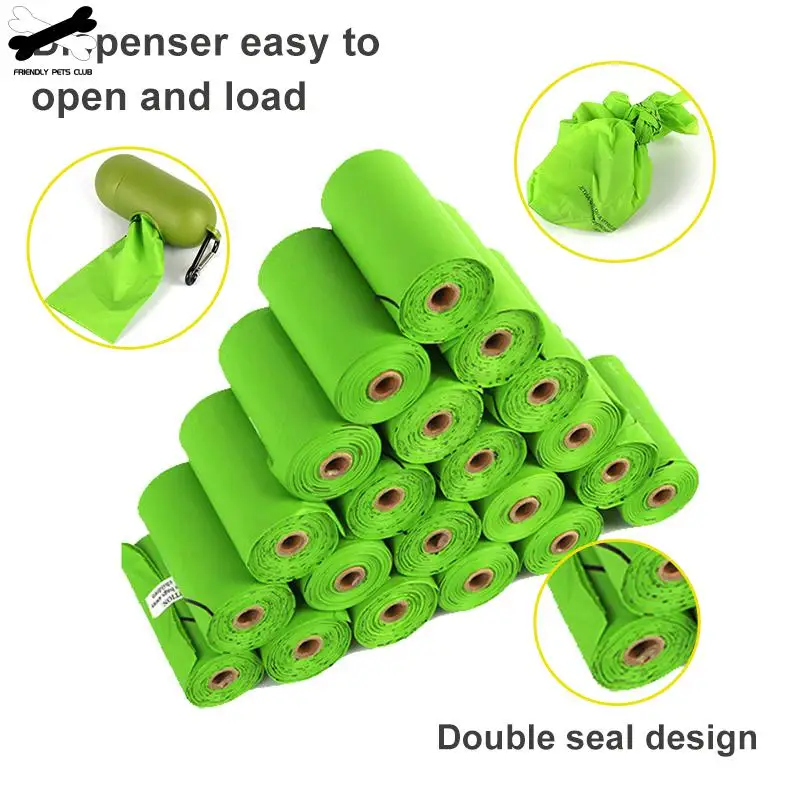 Dog Poop Bags 4/8 Rolls Degradable Garbage Waste Extra Thick Strong Guaranteed Leak-proof For Large Small | Дом и сад
