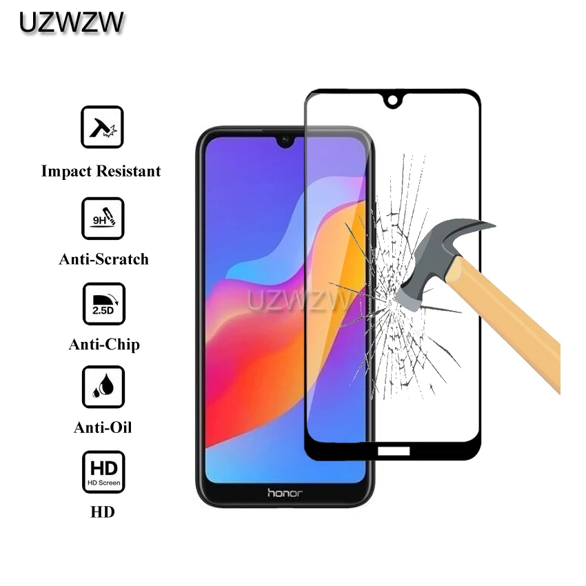 2 шт полное покрытие из закаленного стекла для huawei Y6 /Y6 Prime /Y6 Pro Защитная пленка для экрана